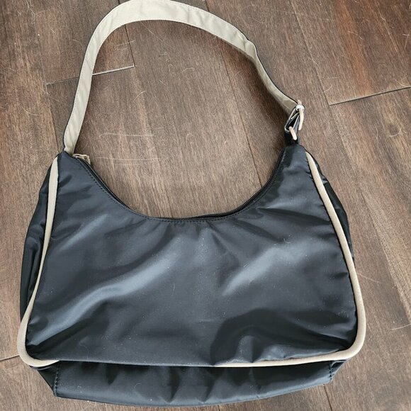 Hedgren Tan and Black Crescent Shoulder Bag - Picture 5 of 11